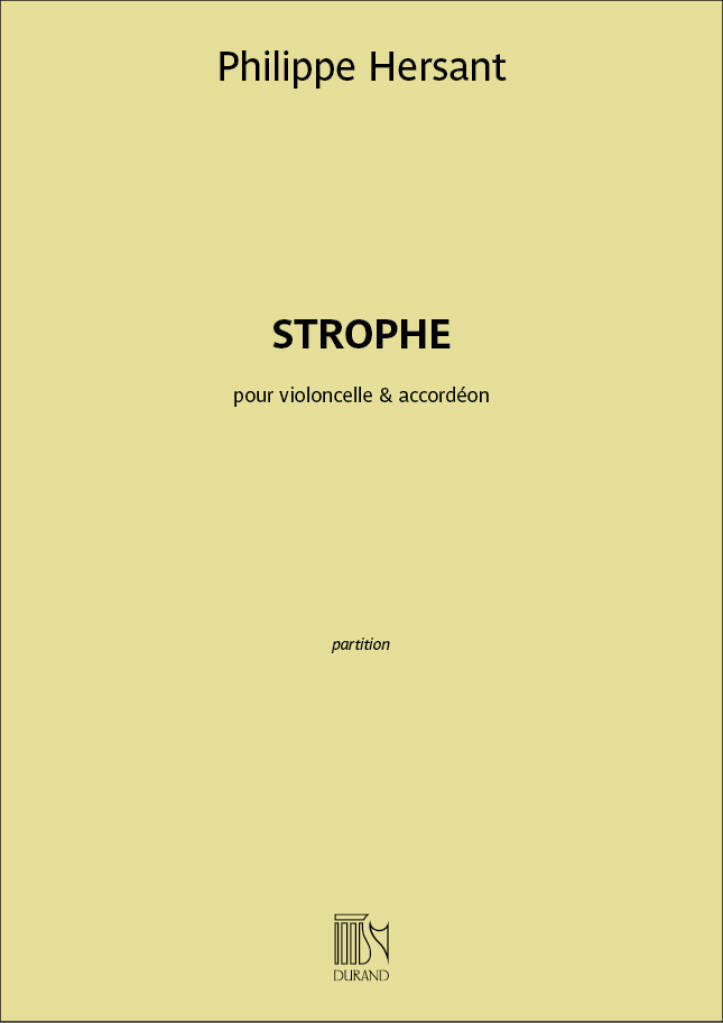 Libro STROPHE -LIVRE +PARTITION PHILIPPE HERSANT