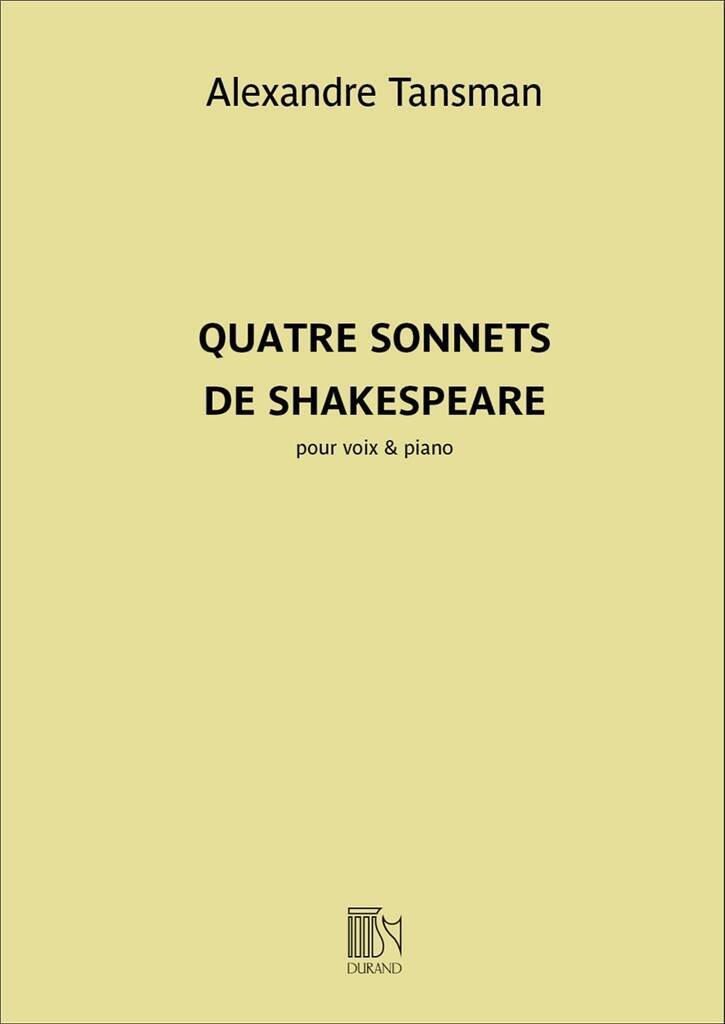 Knjiga QUATRE SONNETS DE SHAKESPEARE CHANT ALEXANDRE TANSMAN