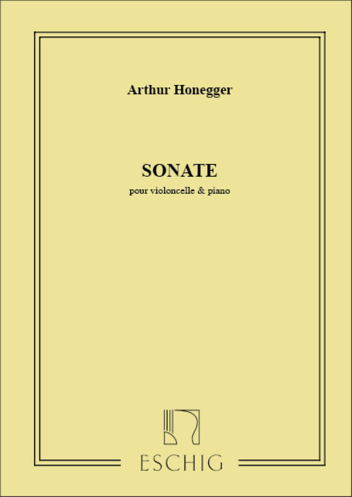 Knjiga SONATE VIOLONCELLE ARTHUR HONEGGER