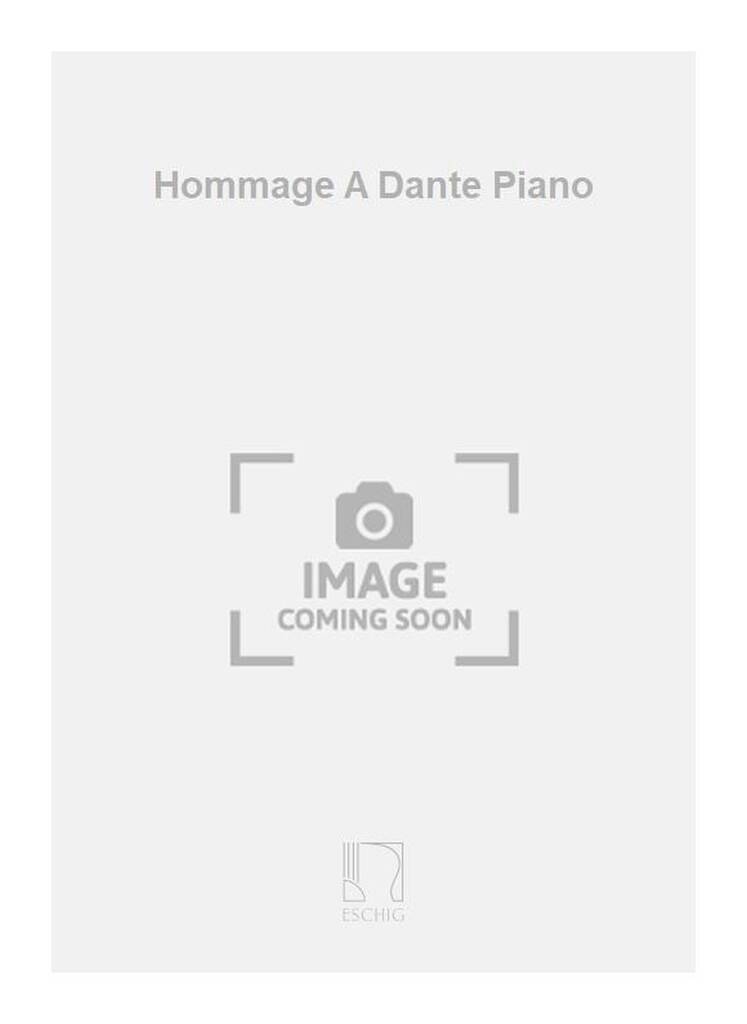 Knjiga HOMMAGE A DANTE PIANO PIANO JEAN CARTAN