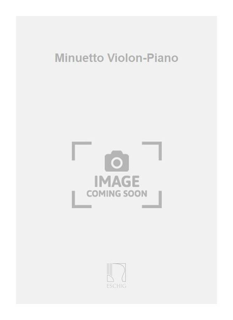 Buch MINUETTO VIOLON-PIANO  VIOLON LECHEVALLIER