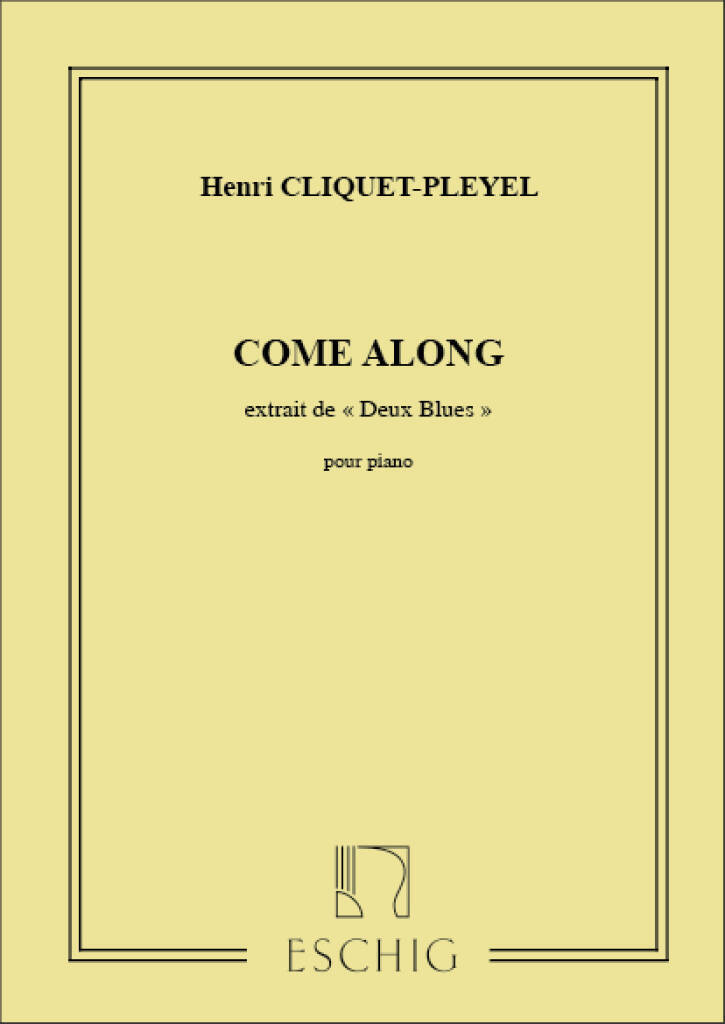 Knjiga PLEYEL 2 BLUES N 1 PNO  PIANO HENRI CLIQUET-PLEYEL