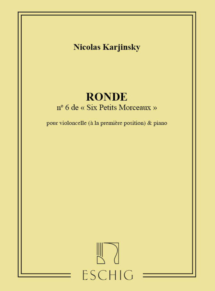 Libro RONDE  VIOLONCELLE NICOLAS KARJINSKY