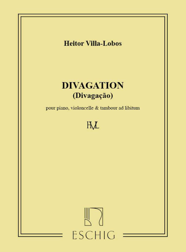 Knjiga DIVAGATION VLC-PIANO VIOLONCELLE HEITOR VILLA-LOBOS