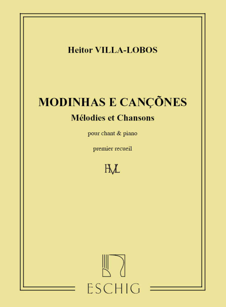 Knjiga MODINHAS E CANCONES VOL 1 CHANT HEITOR VILLA-LOBOS
