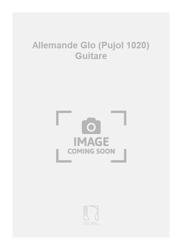 Knjiga ALLEMANDE GLO (PUJOL 1020) GUITARE FRANCESCO CORBETTA