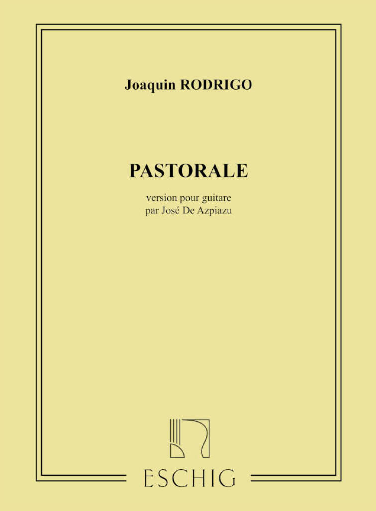 Knjiga PASTORALE GUITARE JOAQUIN RODRIGO