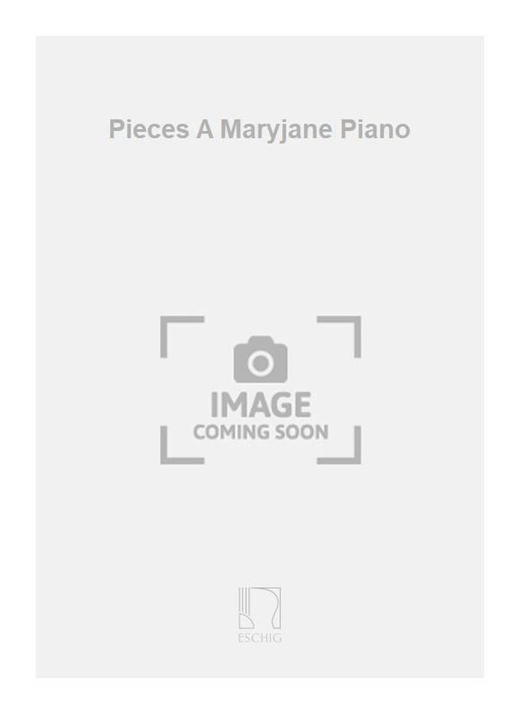 Knjiga PIECES A MARYJANE PIANO PIANO JEAN-JACQUES WERNER