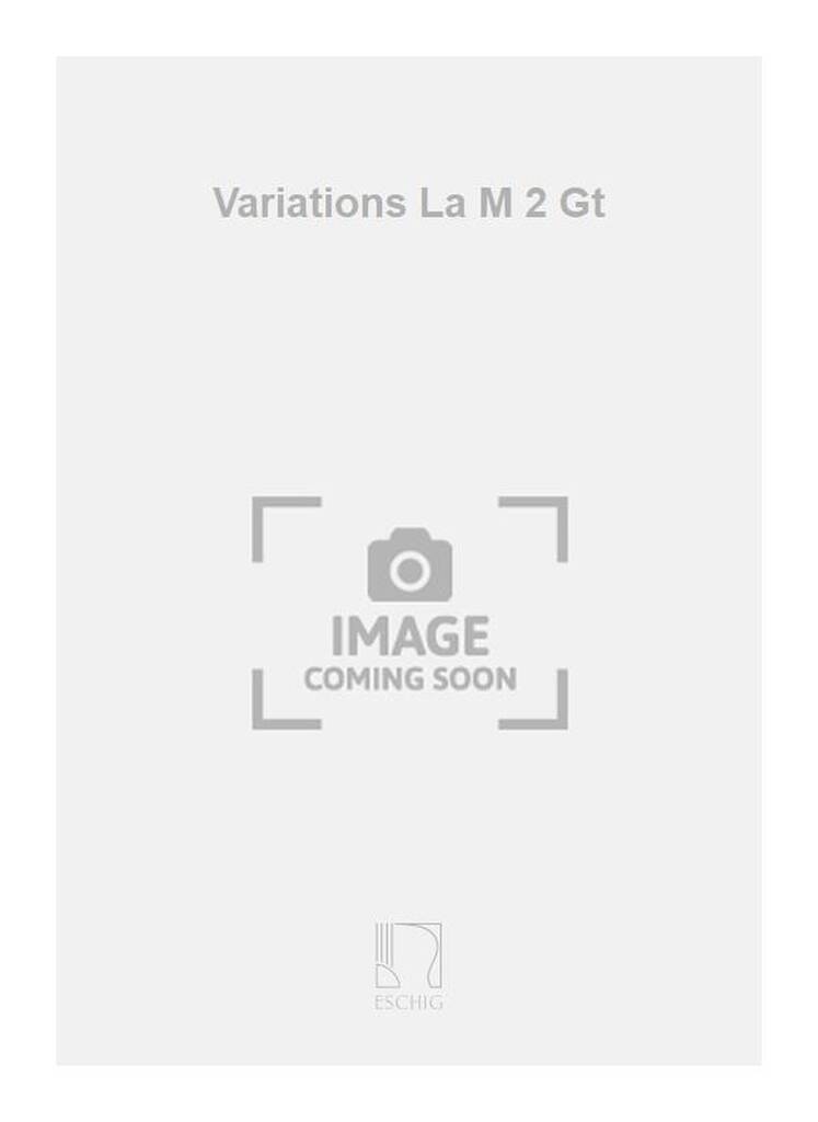 Knjiga VARIATIONS LA M 2 GT LUDWIG VAN BEETHOVEN