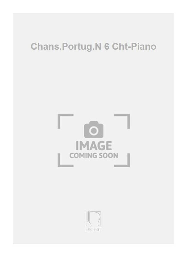 Knjiga CHANS.PORTUG.N 6 CHT-PIANO  CHANT ERNESTO HALFFTER