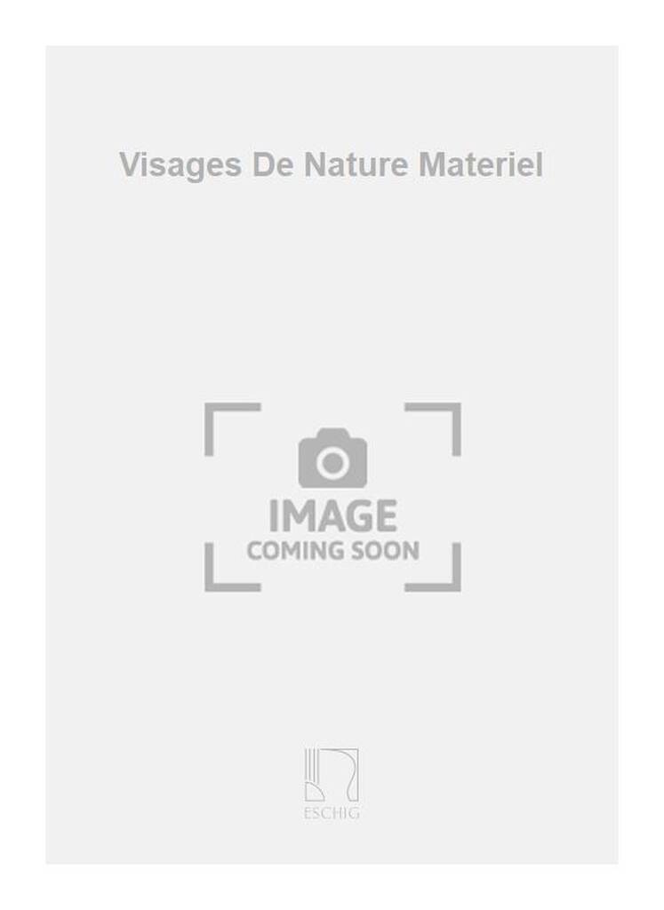 Libro VISAGES DE NATURE MATERIEL  MUSIQUE D'ENSEMBLE FRANCOIS VERCKEN