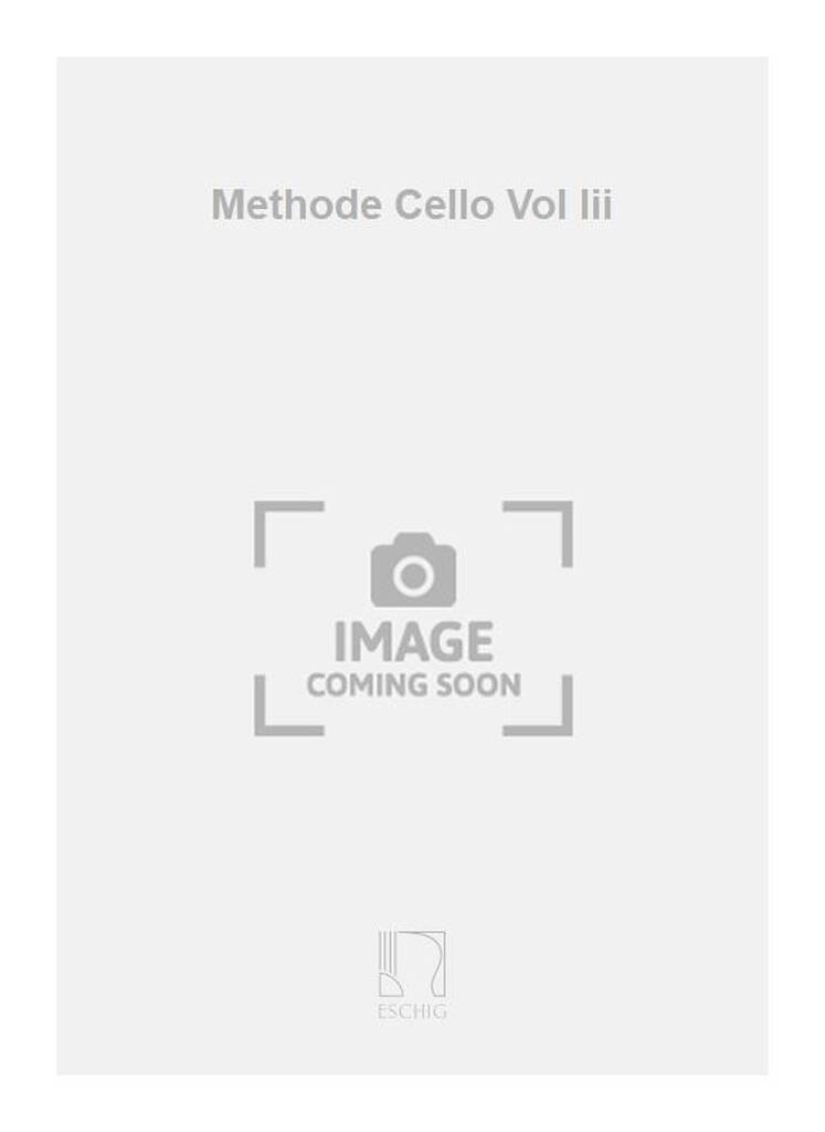 Knjiga METHODE CELLO VOL III  VIOLONCELLE BILSTIN