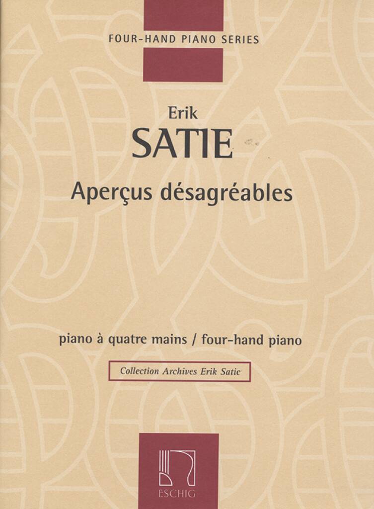 Knjiga APERCUS DESAGREABLES PIANO ERIK SATIE