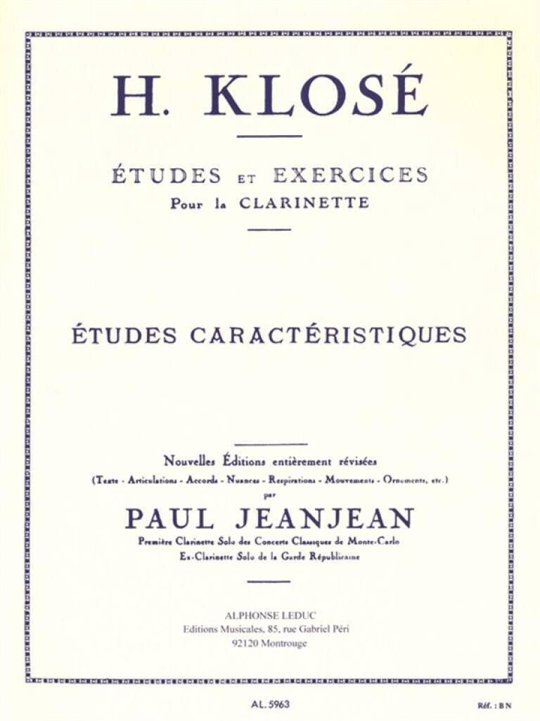 Książka HYACINTHE KLOSE: STUDIES AND EXERCISES FOR CLARINET (CHARACTERISTIC STUDIES) WITH REVISIONS BY PAUL KLOSE