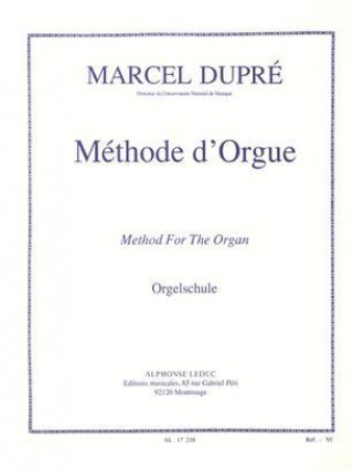 Kniha MARCEL DUPRE: METHODE D'ORGUE DUPRE