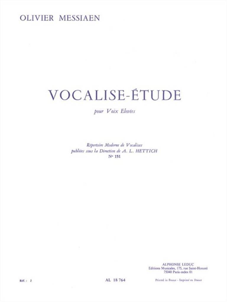 Buch OLIVIER MESSIAEN: VOCALISE-ETUDE (HIGH VOICE) MESSIAEN