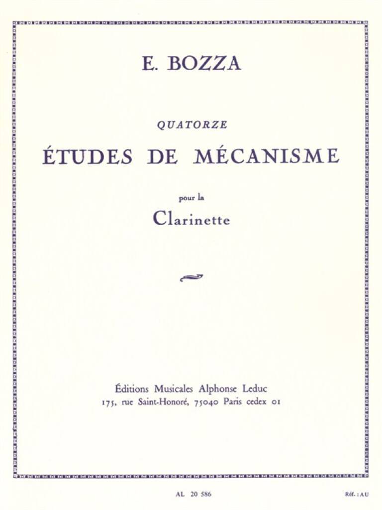 Knjiga EUGENE BOZZA: 14 MECHANICAL STUDIES FOR CLARINET BOZZA