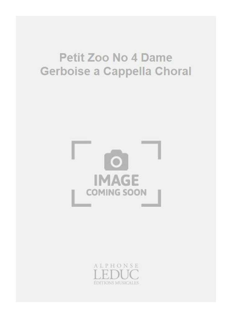 Buch BARILLER PETIT ZOO NO 4 DAME GERBOISE 3 PART A CAPPELLA CHORAL BARILLER