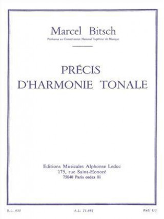Book MARCEL BITSCH - PRECIS D HARMONIE TONALE BITSCH