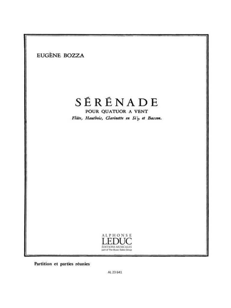 Книга EUGENE BOZZA: SERENADE (QUARTET-WOODWIND) BOZZA
