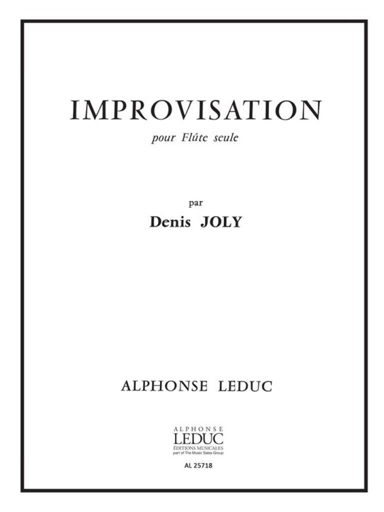 Libro DENIS JOLY: IMPROVISATION (FLUTE SOLO) JOLY