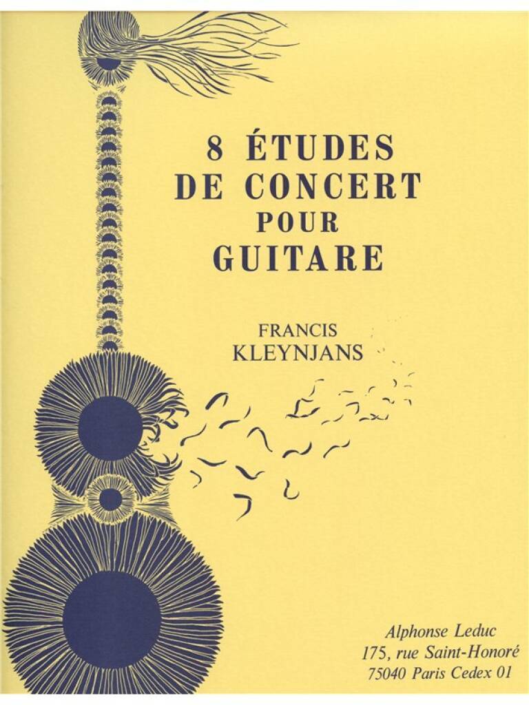 Livro FRANCIS KLEYNJANS: 8 ETUDES DE CONCERT (GUITAR SOLO) KLEYNJANS