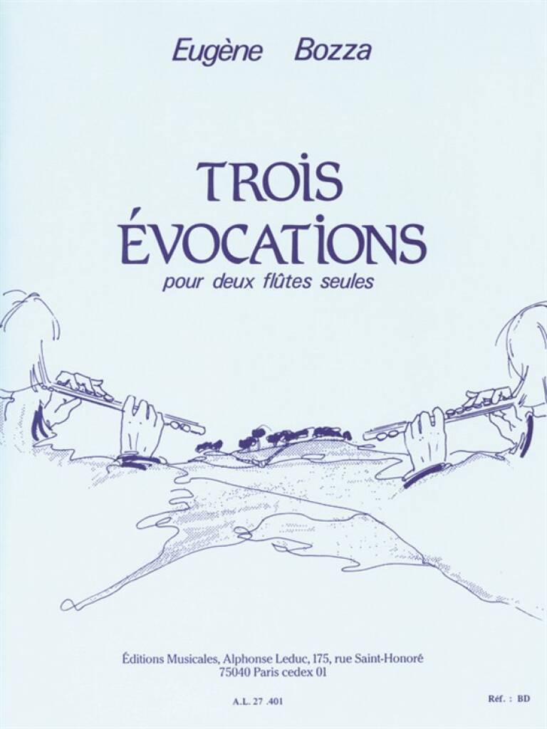 Knjiga EUGENE BOZZA: THREE EVOCATIONS FOR TWO FLUTES BOZZA