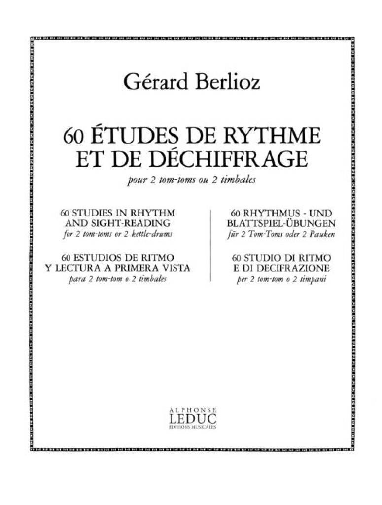 Kniha GERARD BERLIOZ: 60 ETUDES DE RYTHME ET DE DECHIFFRAGE (PERCUSSIONS 2) BERLIOZ