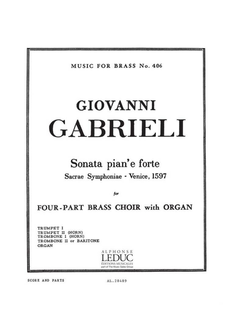 Knjiga GIOVANNI GABRIELI: SONATA PIAN'E FORTE (QUINTET-MIXED) GABRIELI
