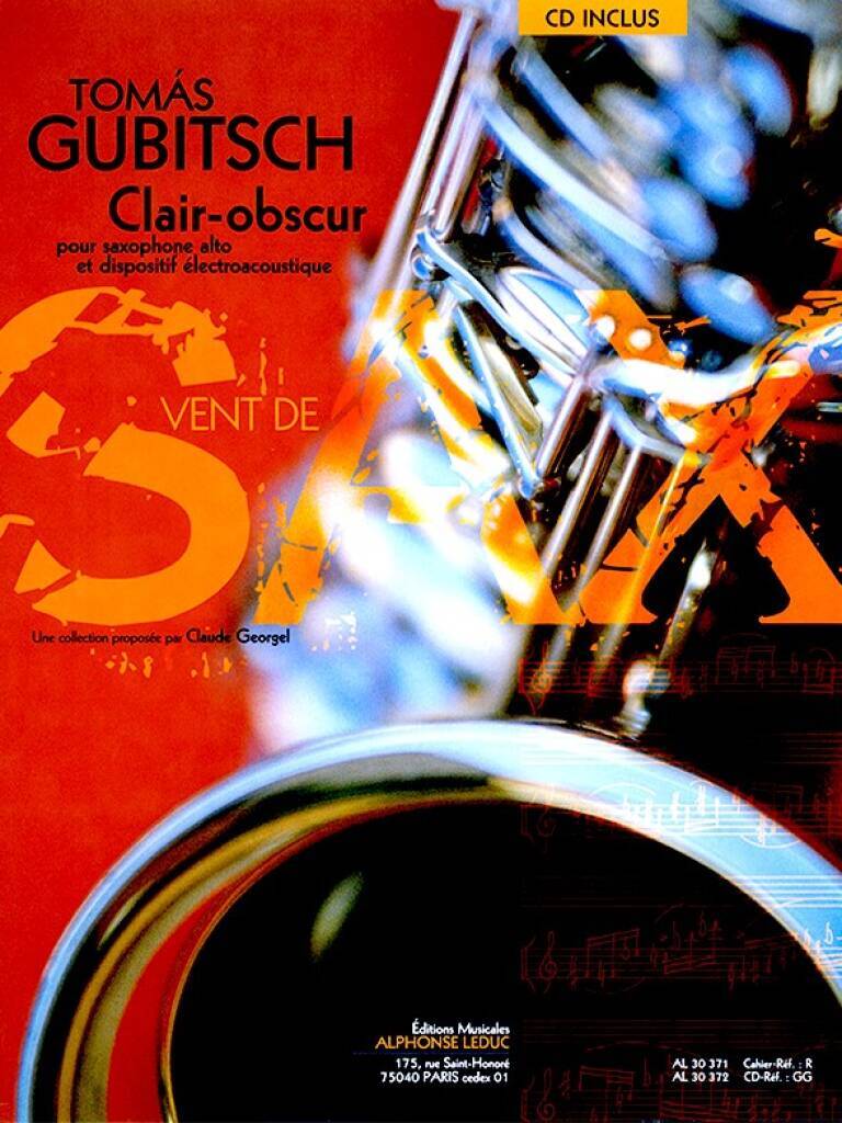 Knjiga GUBITSCH, CLAIR-OBSCUR: EB SAXOPHONE BOOK/CD GUBITSCH