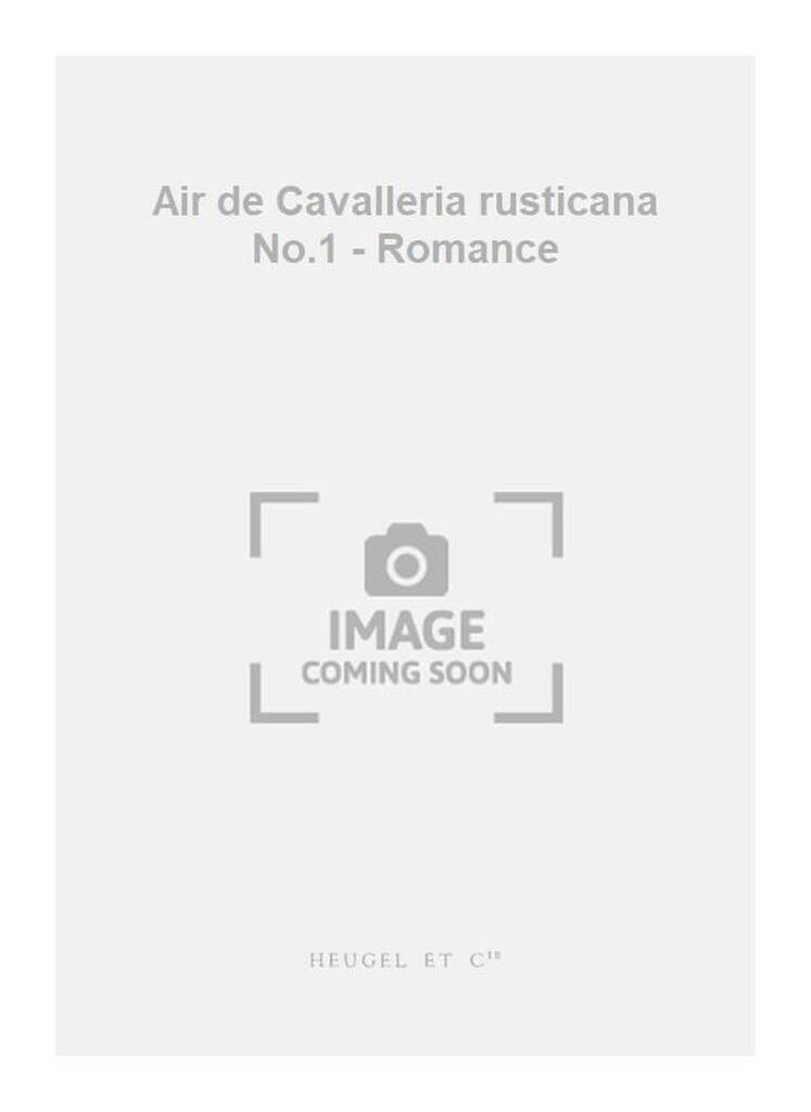 Buch PIETRO MASCAGNI: AIR DE 'CAVALLERIA RUSTICANA' NO.1: SICILIENNE (TENOR) (VOICE & PIANO) MASCAGNI