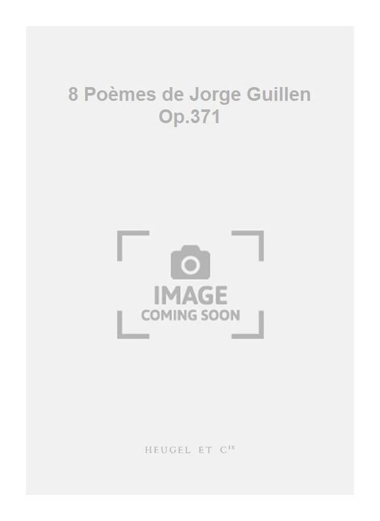 Boek DARIUS MILHAUD: 8 POEMES DE JORGE GUILLEN OP.371 (CHORAL-MIXED A CAPPELLA) MILHAUD