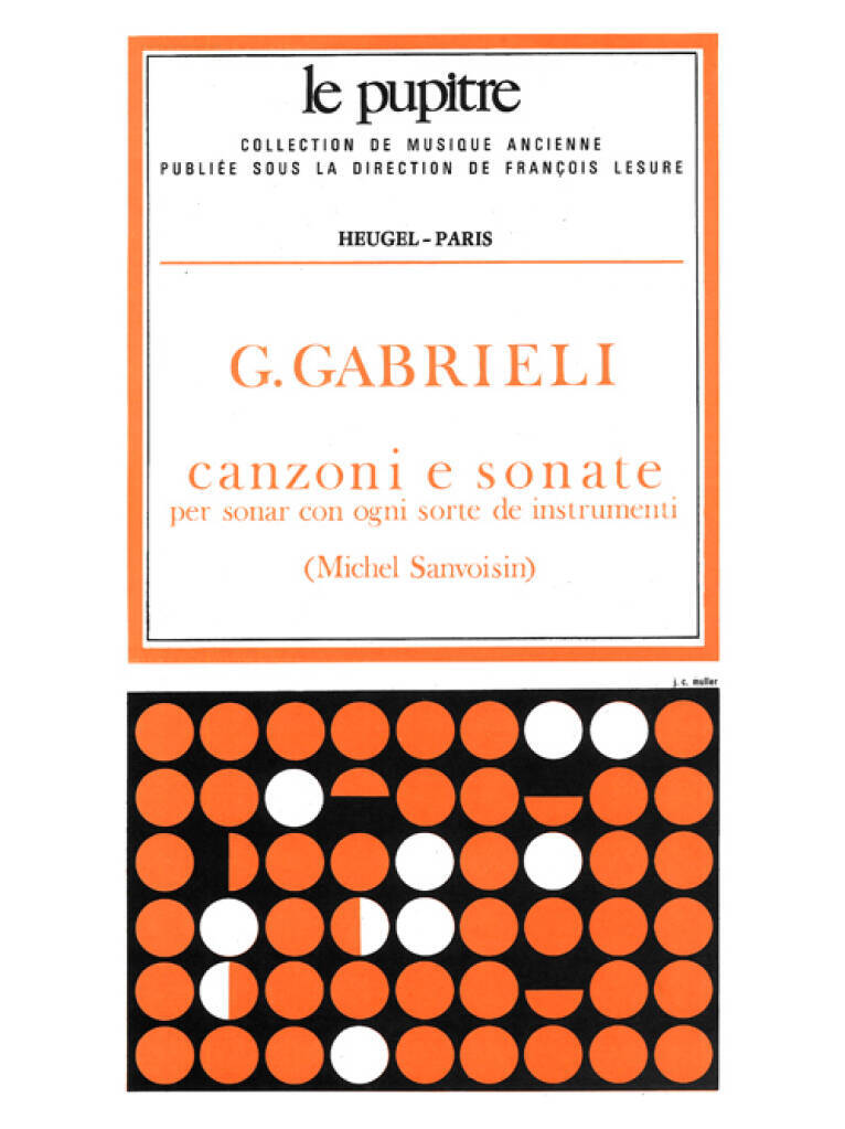 Knjiga GABRIELI: CANZONI E SONATE POUR DIVERS INSTRUMENTS PARTITION (LP27) GABRIELI