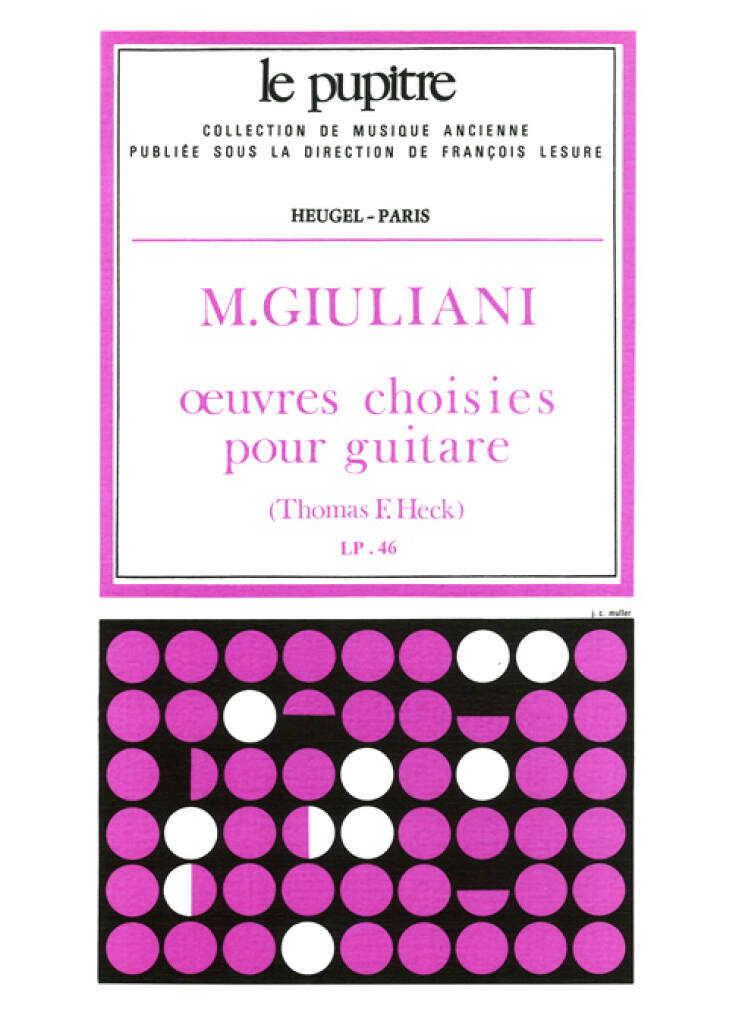 Knjiga GIULIANI: OEUVRES CHOISIES POUR GUITARE (LP46) GIULIANI