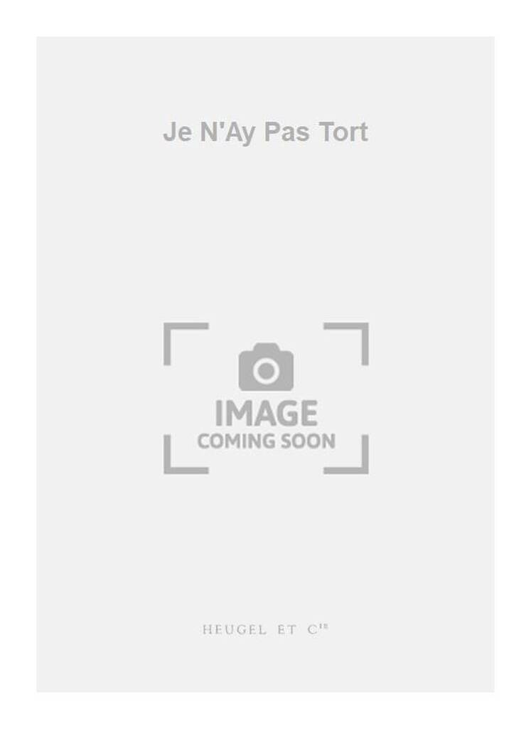 Boek PIERRE CERTON: JE N'AY PAS TORT (CHORAL-MIXED A CAPPELLA) CHANT CERTON