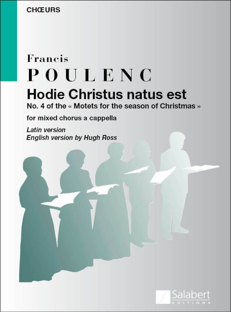Knjiga HODIE CHRISTUS NATUS EST CHOEUR (VX-MX ) CHANT FRANCIS POULENC