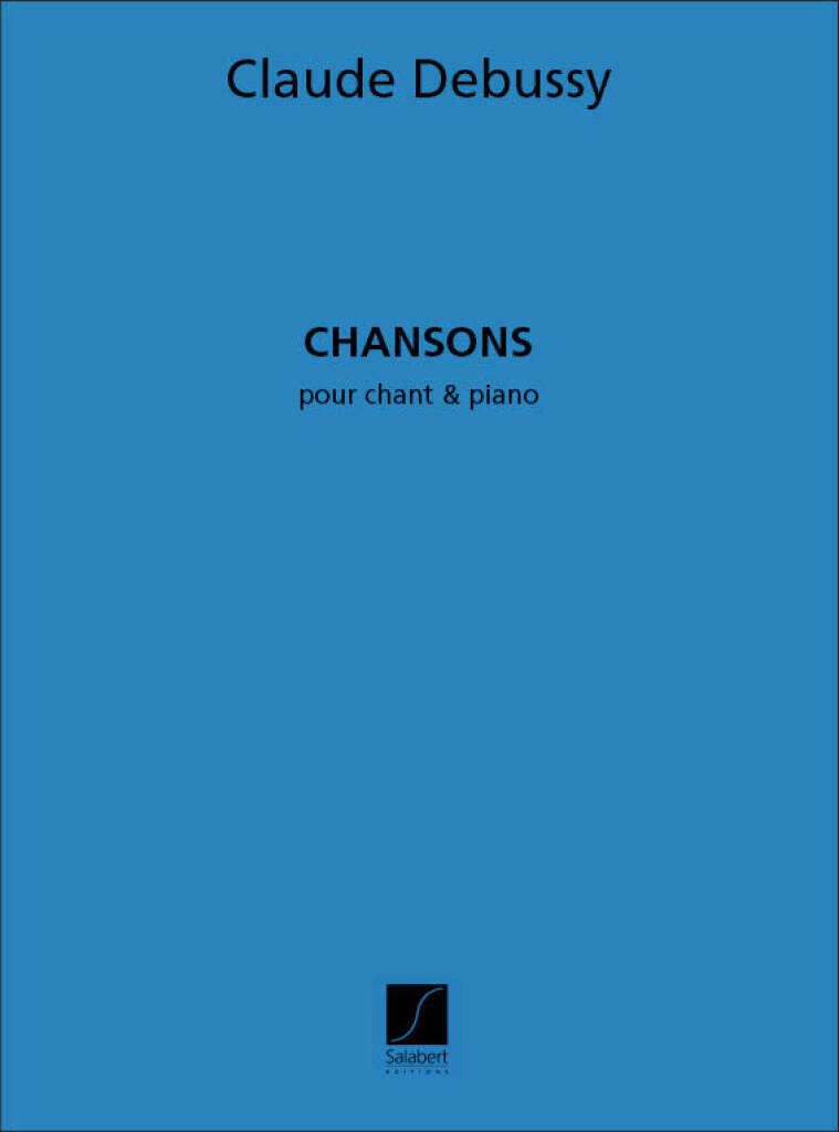 Knjiga CHANSONS CHANT CLAUDE DEBUSSY