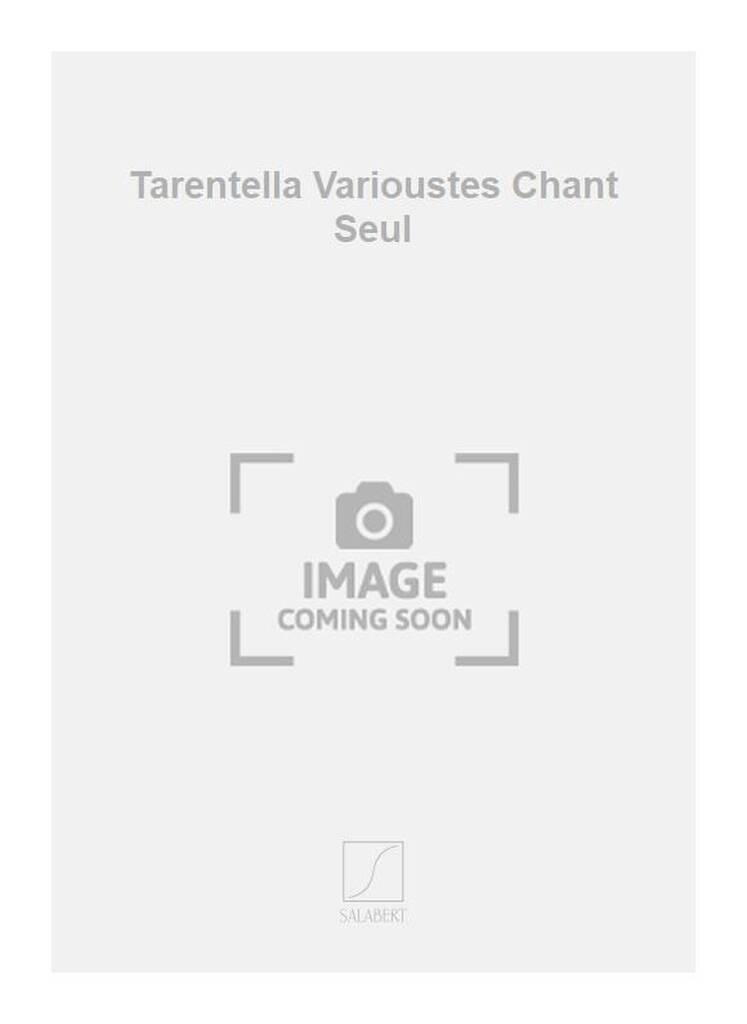 Książka TARENTELLA VARIOUSTES CHANT SEUL  CHANT VINCENT SCOTTO
