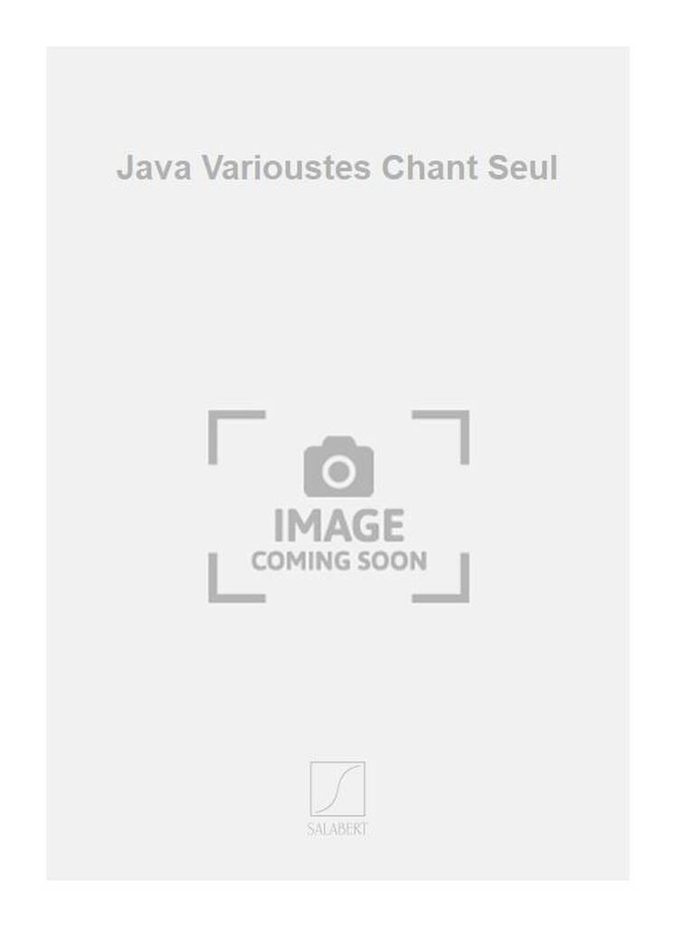 Knjiga JAVA VARIOUSTES CHANT SEUL  CHANT MARCEL STERN