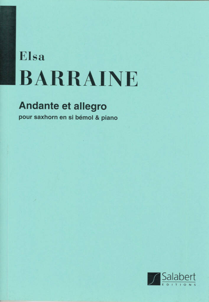 Knjiga ANDANTE ET ALLEGRO EUPHONIUM-LIVRE +PARTITION ELSA BARRAINE