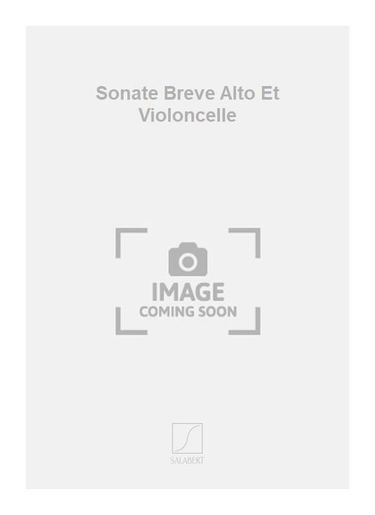 Książka SONATE BREVE ALTO ET VIOLONCELLE  MUSIQUE D'ENSEMBLE CONSTANTIN SILVESTRI