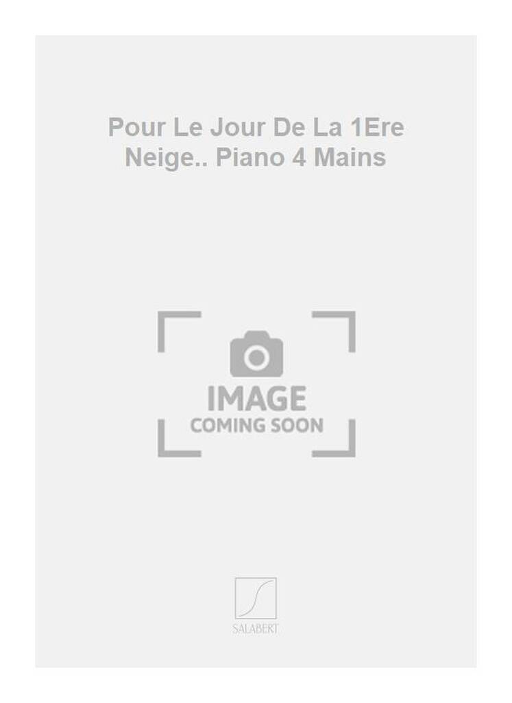 Livro POUR LE JOUR DE LA 1ERE NEIGE.. PIANO 4 MAINS PIANO DESIRE-EMILE INGHELB