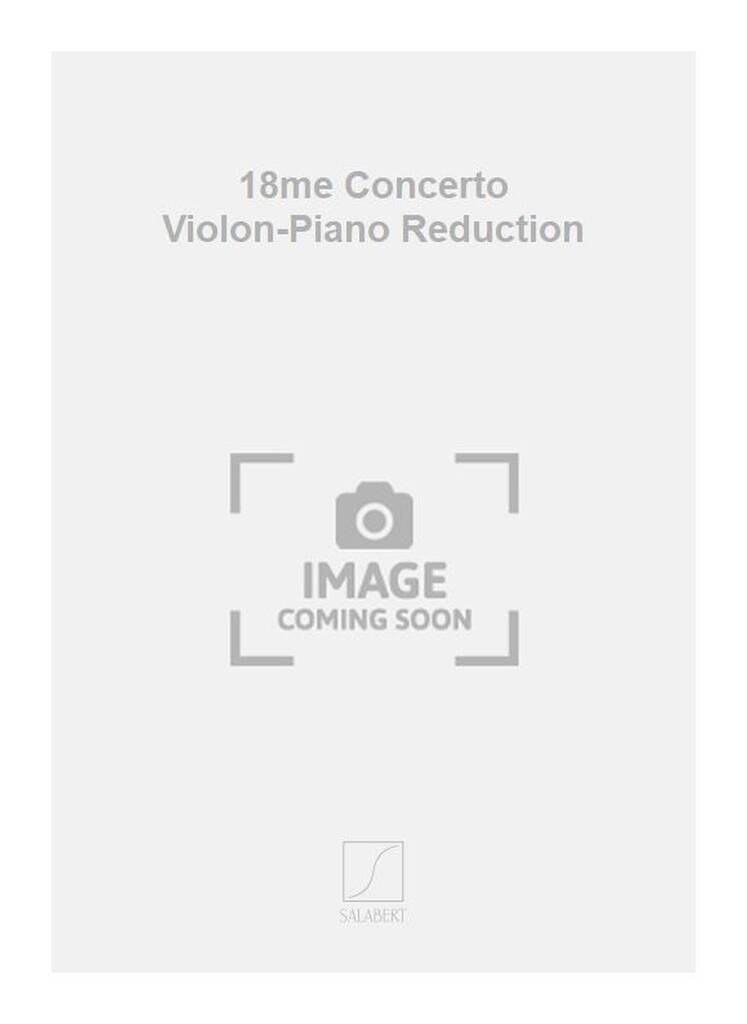 Knjiga CONCERTO N 18 VIOLON-PIANO REDUCTION  VIOLON RUDOLF KREUTZER