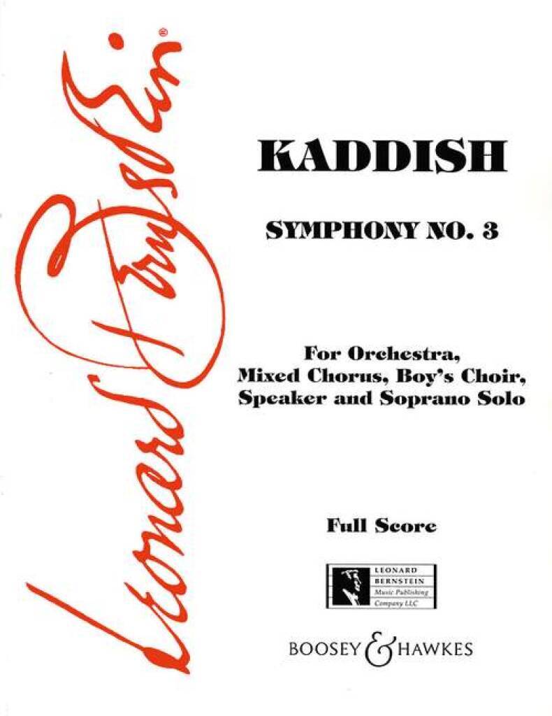 Knjiga KADDISH (SYMPHONY 3) LEONARD BERNSTEIN