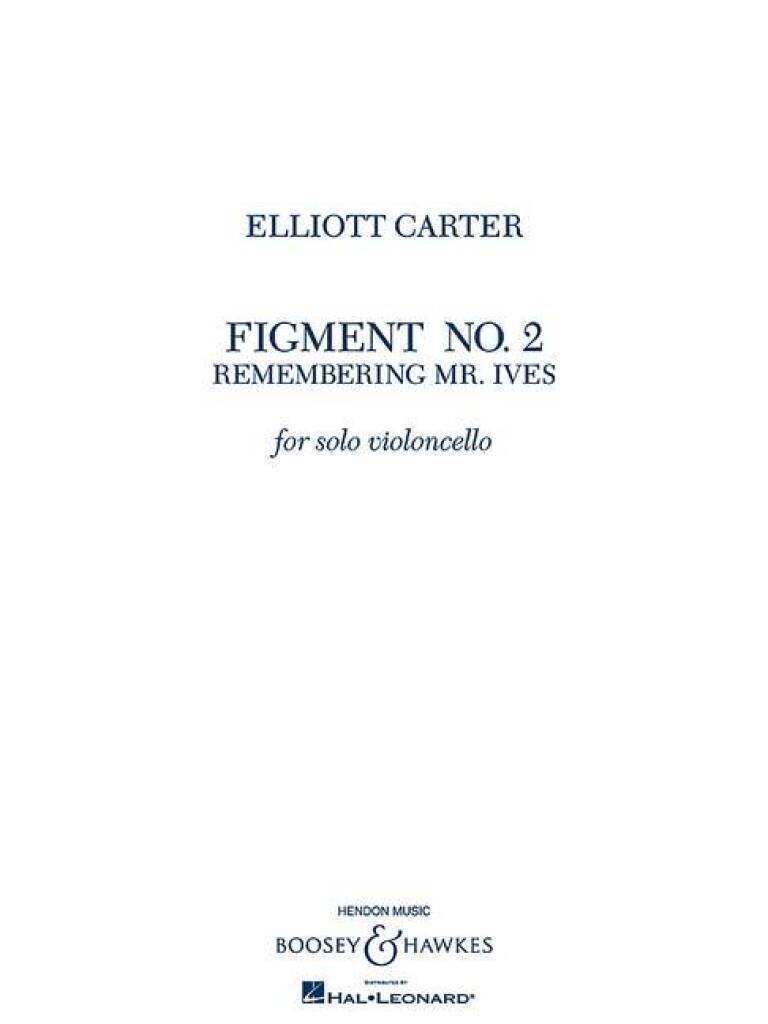Knjiga FIGMENT NO. 2 VIOLONCELLE ELLIOTT CARTER