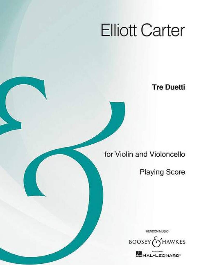 Knjiga TRE DUETTI ELLIOTT CARTER