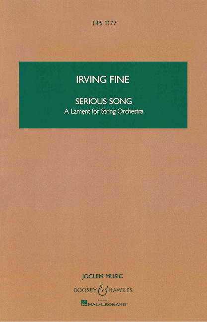 Tiskovina SERIOUS SONG ORCHESTRE IRVING FINE