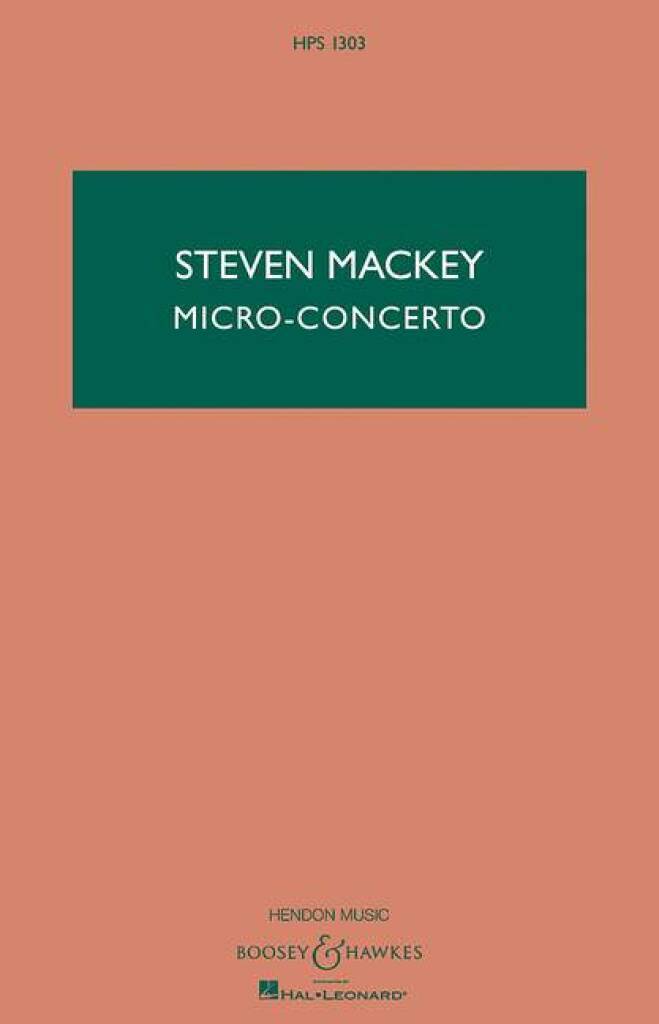 Book MICRO-CONCERTO STEVEN MACKEY