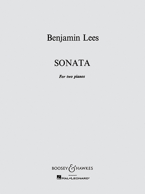Printed items SONATA PIANO BENJAMIN LEES