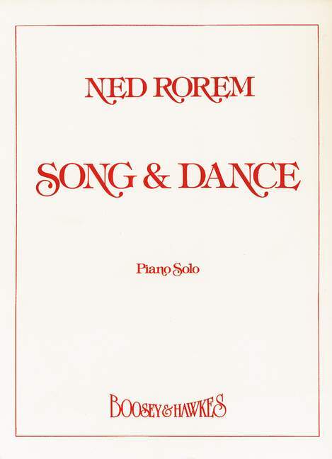 Printed items SONG AND DANCE PIANO NED ROREM